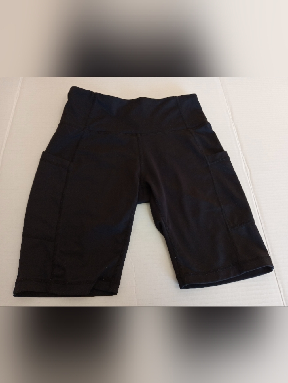 Baleaf Black High-Rise Pocket Bike Shorts